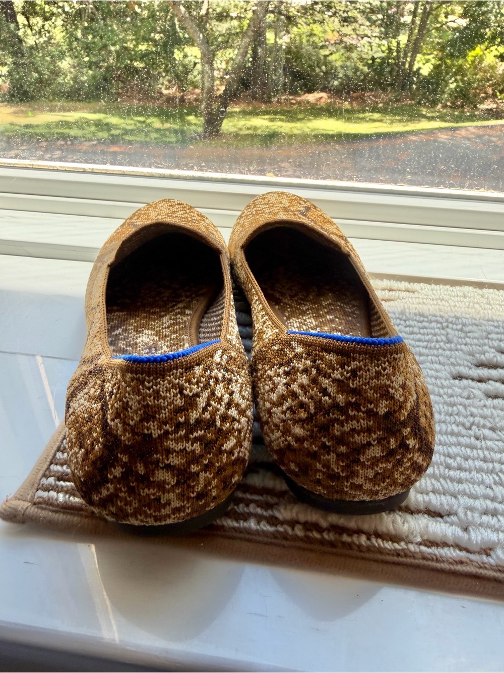 Rothy's The Loafer Bronze Python Knit Flats Size 8 Slip On - Picture 5 of 8